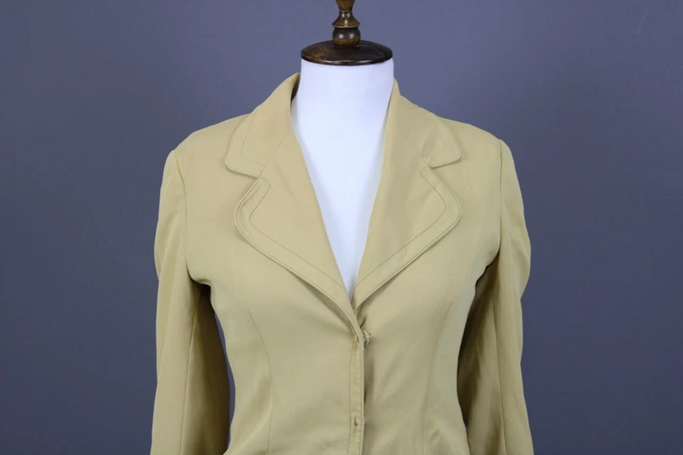 PRADA MILANO Beige Single Breast Trench Pockets Coat Jacket Size 38 - Image 3 of 4