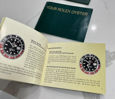 Authentic Vintage 2003 Rolex GMT Master II Booklet FULL SET 16710