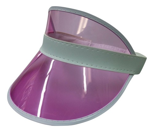 Bambino Bambini Da Tennis DA SPIAGGIA COLORATE IN PLASTICA CHIARA  TRASPARENTE Sole Cappello Visiera CASINO' | eBay