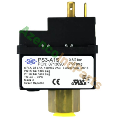 1PCS New Emerson Alco Pressure Switch PS3-A1S 0.5/2bar Fast Shipping