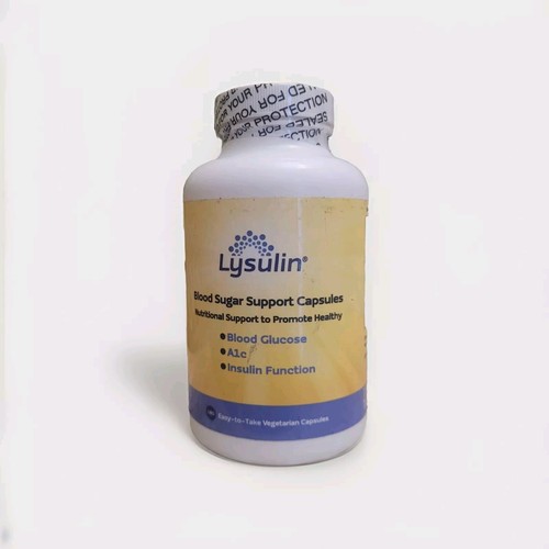 (1 Pk) Lysulin - Blood Glucose Sugar Support - 180 Capsules - EXP 08/25