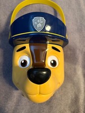 Paw Patrol Chase Plastic Easter Halloween Bucket Pail Candy Basket Dog Police