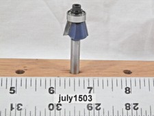 (1) NEW  11° Chamfer Angle Trim Carbide Tipped Router Bit 1/4" Shank zm