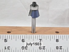 (1) NEW  11° Chamfer Angle Trim Carbide Tipped Router Bit 1/4" Shank zm
