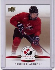 ROURKE CHARTIER 14/15 Upper Deck Team Canada Juniors #1 Gold Sepia Rookie SP