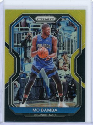 2020-21 Panini Prizm Basketball Black Gold Prizm #171 Mo Bamba #5/5