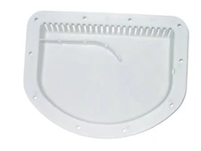 Side Wall Forced Air Vent Cowl Exterior Motorcycle Trailer Camper RV White