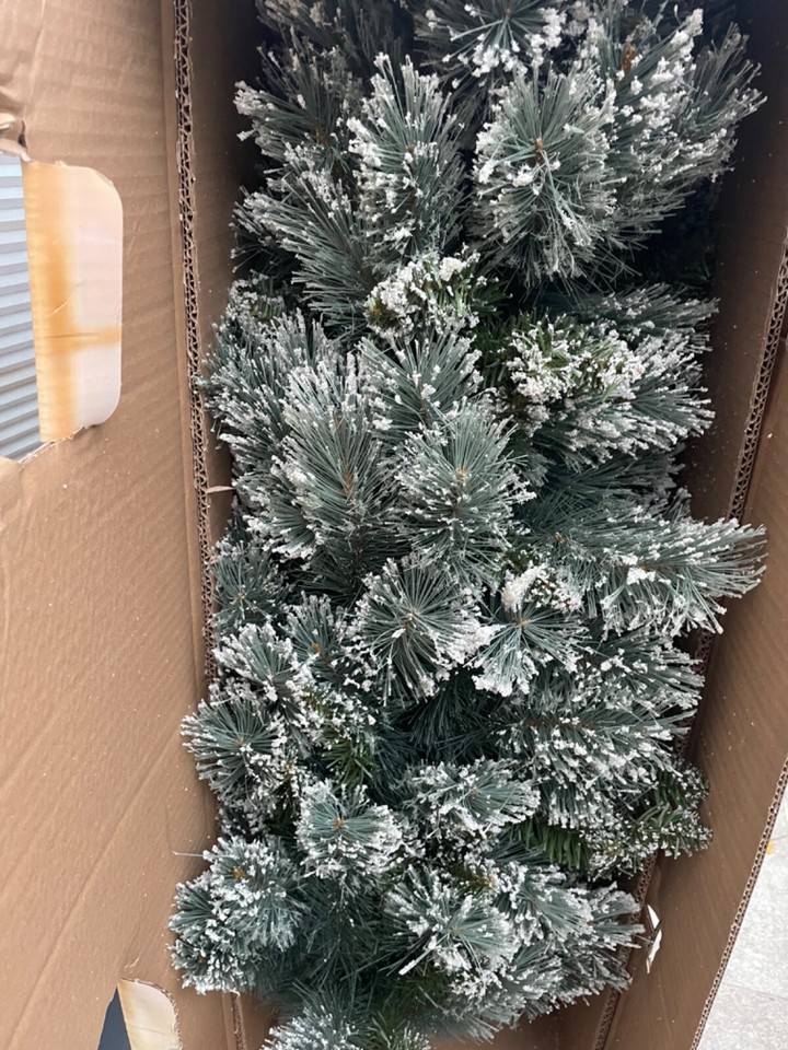 Tesco 6.5 ft Luxury Alpine Snow Christmas Tree eBay