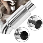 <!--F#f_0-->2.5'' Car Muffler Exhaust Resonator Pipe Sound Tuning Silencer Stainless Steel<!--F/-->