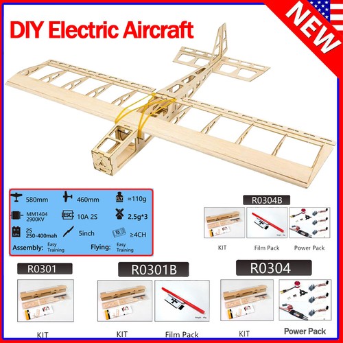 DIY Radio Control Plane Hobby Toys Balsawood Electric Aircraft Flying