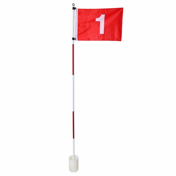 Plastic Backyard Practice Golf Hole Pole Cup Flag Stick Putting Green