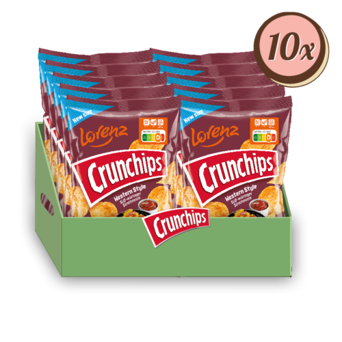 Multipack: 10x Crunchips Western Style à 150g - Bild 1 von 2