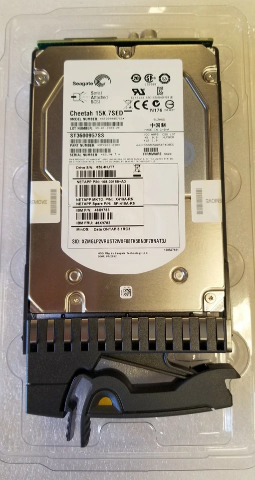 NetApp X415A-R5 600GB SAS 15K RPM NSE Disk Drive for FAS2040 FAS2020 FAS2050 - Image 2 of 3