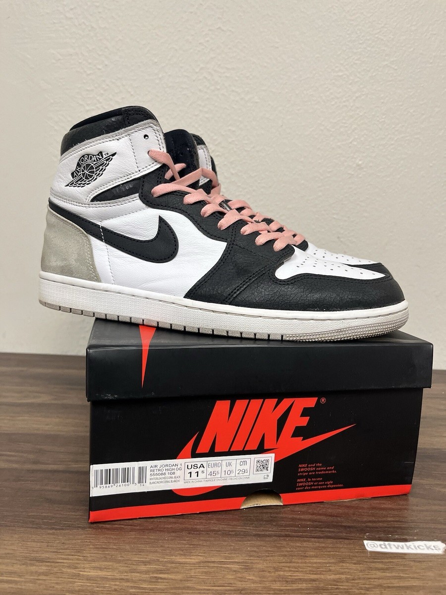 シューズ(男性用) Nike Air Jordan 1 High OG Bleached Coral Air Jordan 1 Retro High OG Stage Haze Bleached Coral - Size 11.5
