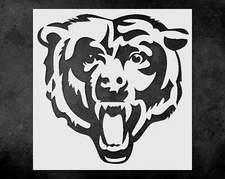 Chicago Bears Large Stencil Template Reusable  Wall Decor, DIY Crafts, Furniture
