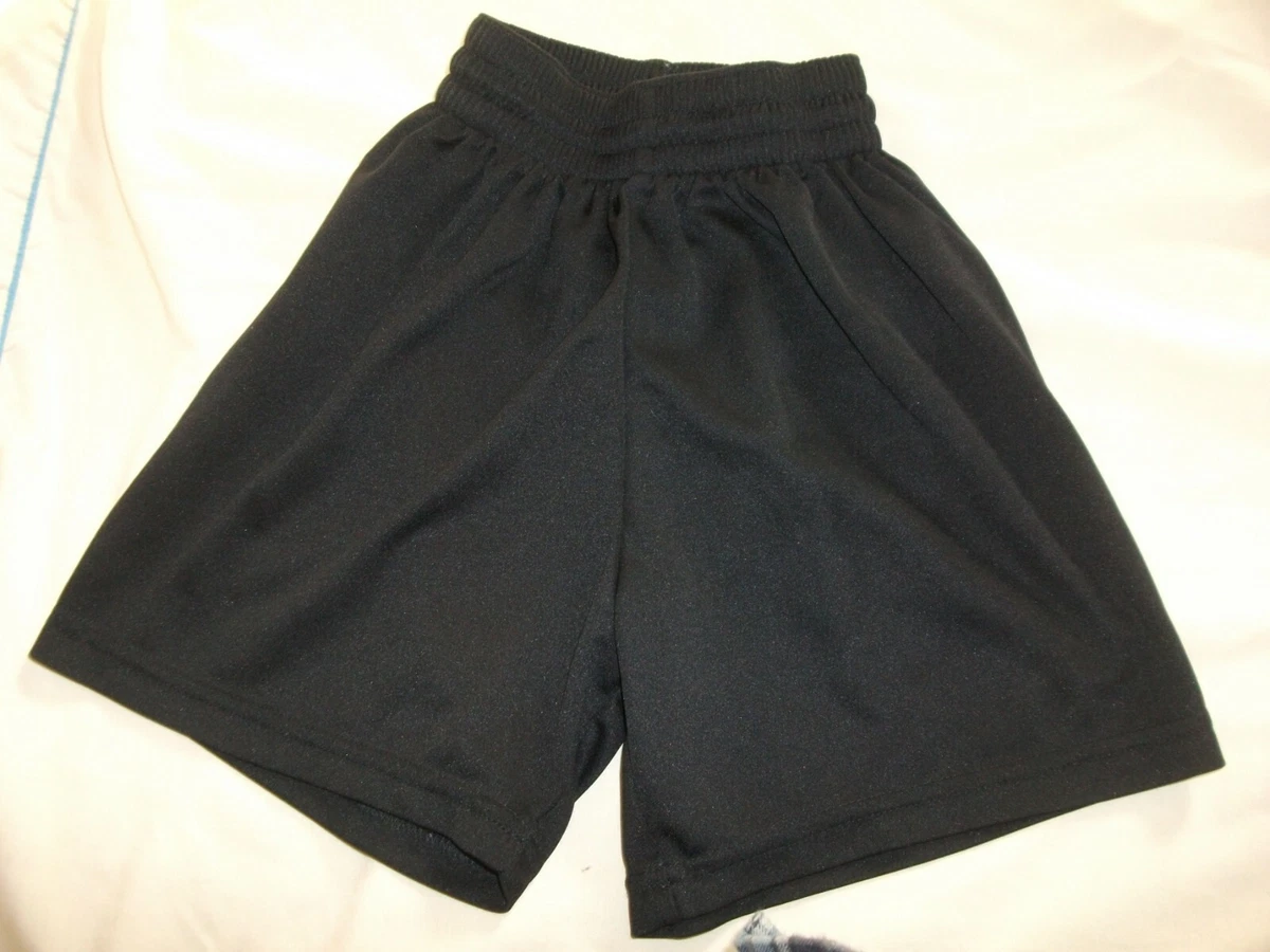 Boys Black Football Training Sports Shorts Size Small 22 24