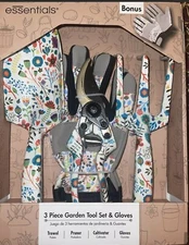 3-piece Garden Tools Set Bonus Gloves Trowel Pruner Cultivator Gloves Floral