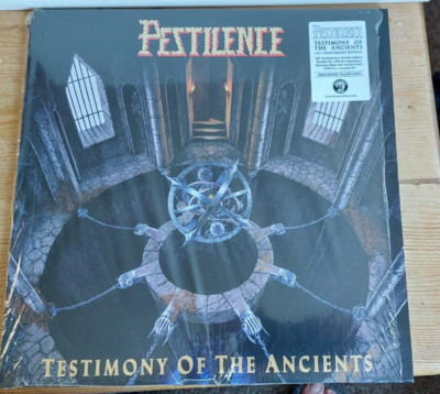 Pestilence Testimony of the Ancients doppelt gelb Vinyl Einsatz und Poster ex