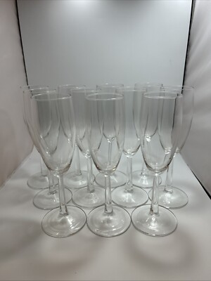 Crystal Bar Stem Ware -White Wine/Champagne Glass LUMINARC, Faceted Stem.VGC