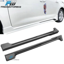 Fits 20-25 Toyota Corolla Sedan 4DR Side Skirts Bodykit Extension PP Matte Black