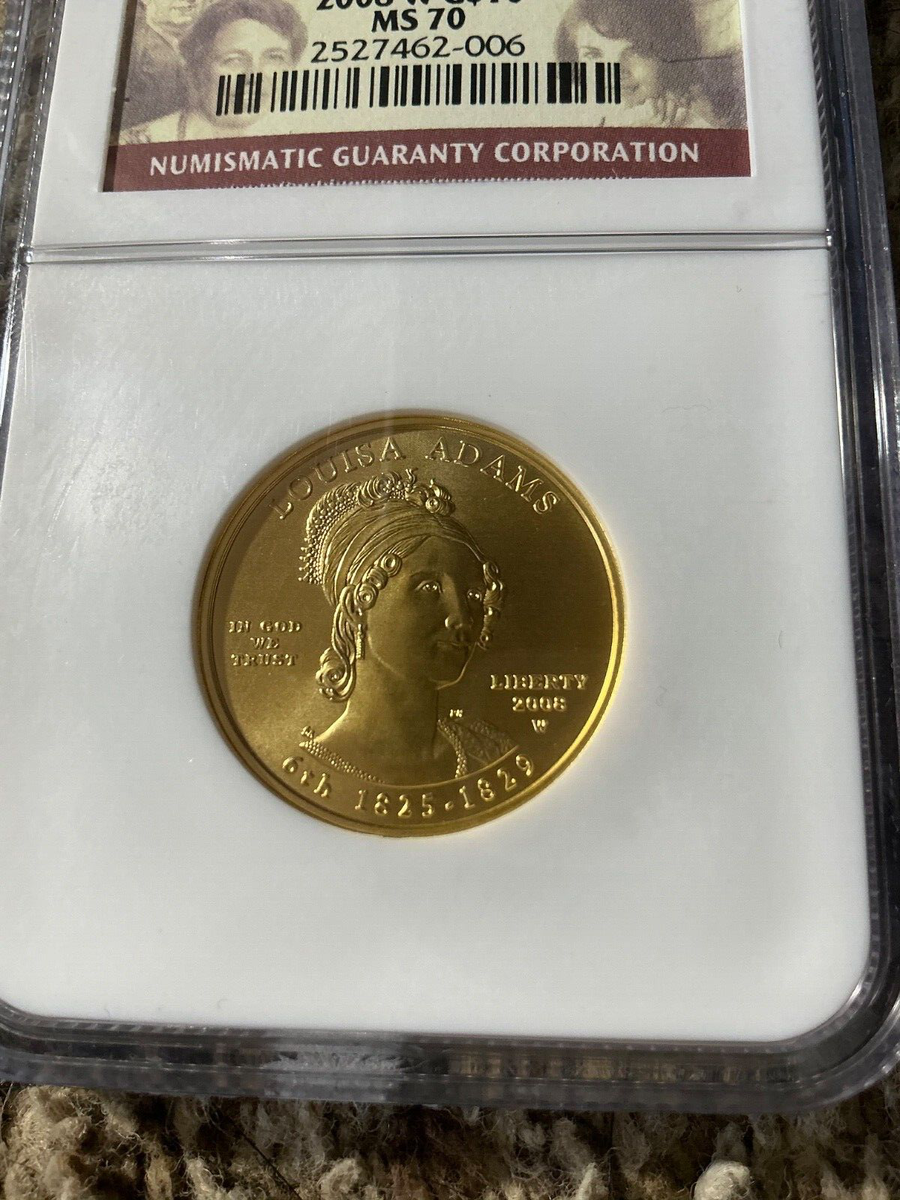 2008-W $10 Louisa Adams First Spouse Gold Coin NGC MS70 | eBay