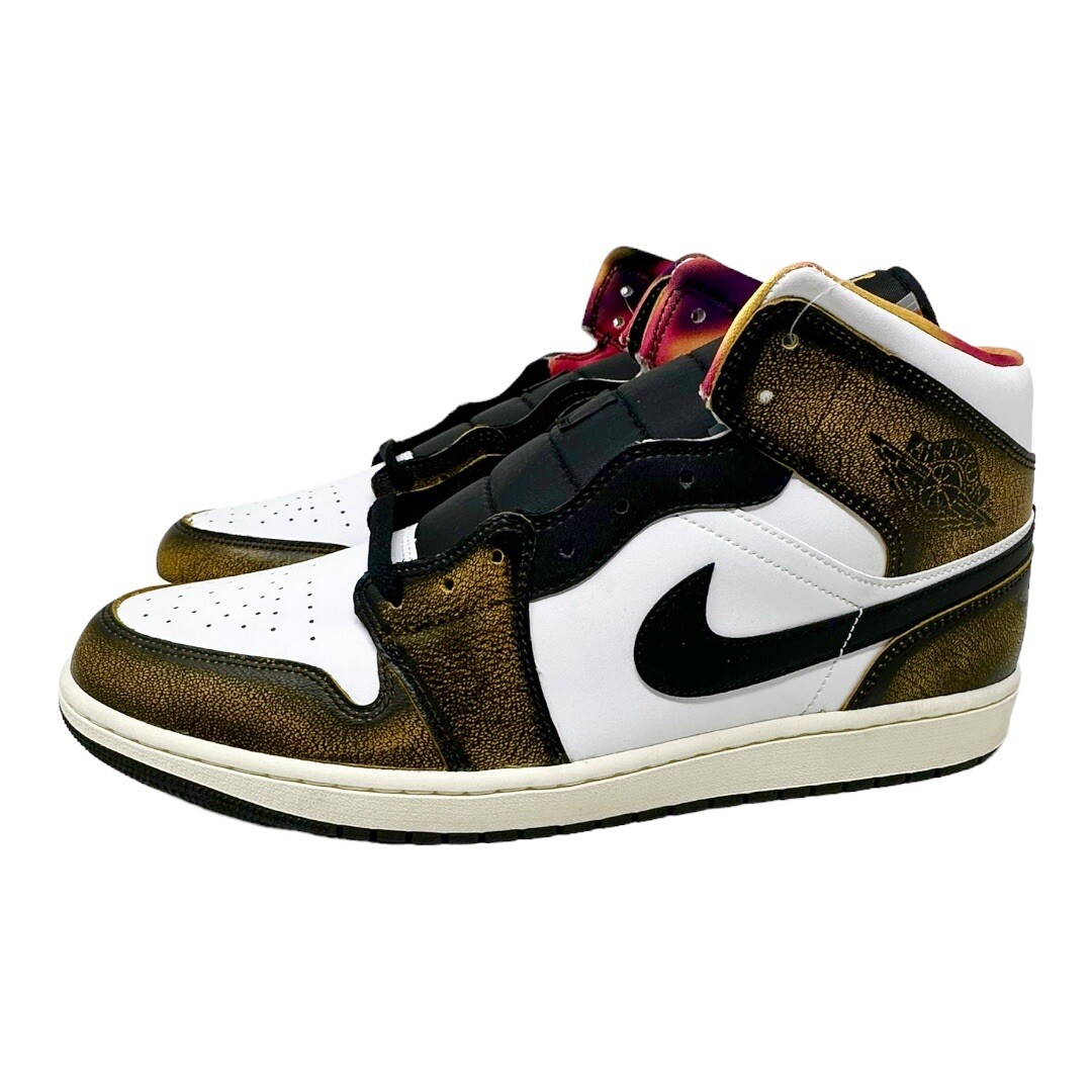 Air Jordan 1 Mid SE Orange Wear Away DQ8417071 Black/Taxi/White