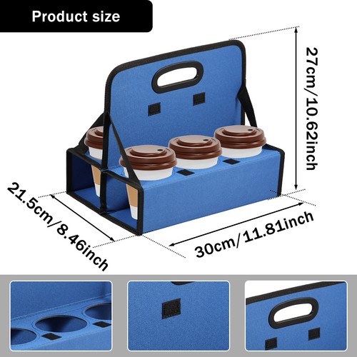 Soft Drinks Carrier Oxford Cloth Drink Delivery Carrier Reusable Drink Caddy ☣ - Picture 10 of 16