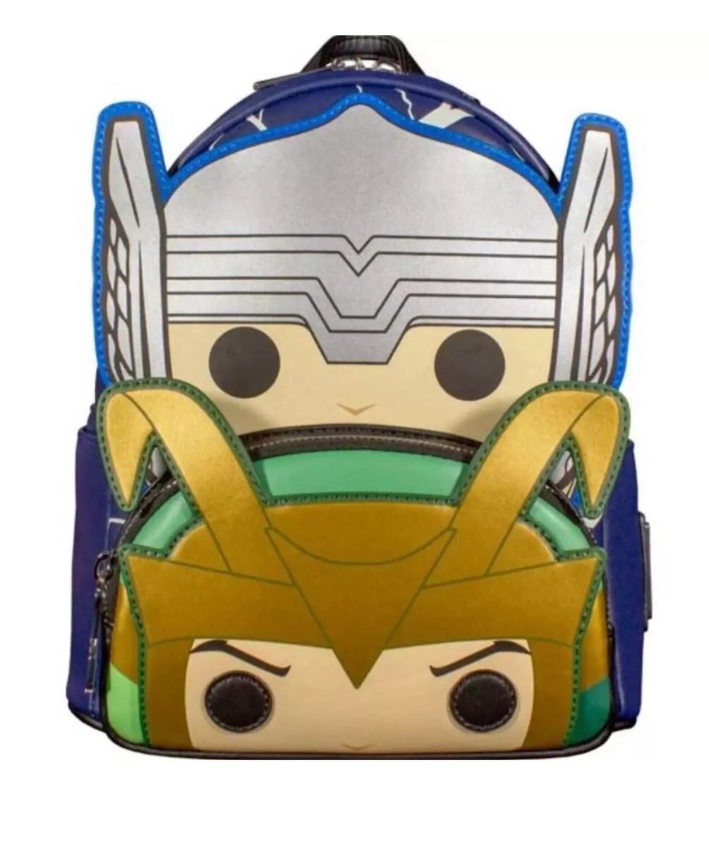 Glow in the Dark Loungefly Thor Loki Funko Pop Mini Backpack