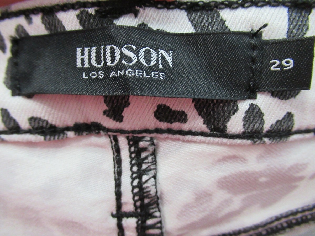 Jean Hudson Barbara Super Skinny Imprimé Léopard Taille 25 - Cheville, Taille Haute, Neuf