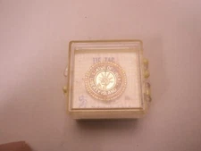 Statue of Liberty Island Vintage Tie Tack Lapel Pin in box travel souvenir