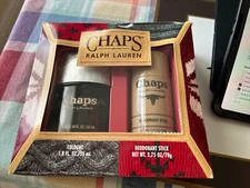 Chaps By Ralph Lauren 1.8 oz Natural Spray Cologne w/ 2.75 oz Deodorant Stick