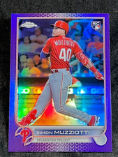 2022 Topps Chrome Update PURPLE REFRACTOR ROOKIE Simon Muzziotti item 2