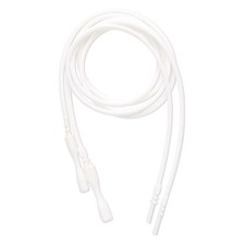 4 Silicone Necklace Cords White Soft Rubber 2mm Snap Clasp 16" or 18"
