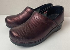 Sanita Womens Danish Clogs Slip on Shoes Purple Size US 7.5/ EU 38