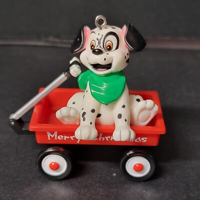 Vintage Disney 101 Dalmatians Ornament Merry Christmas Dog In