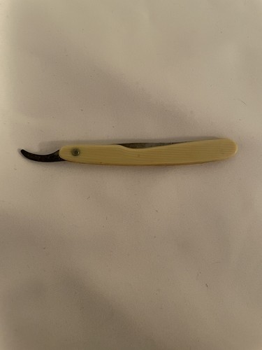 Vintage Corn Straight Razor Ivory Colored Handles | eBay