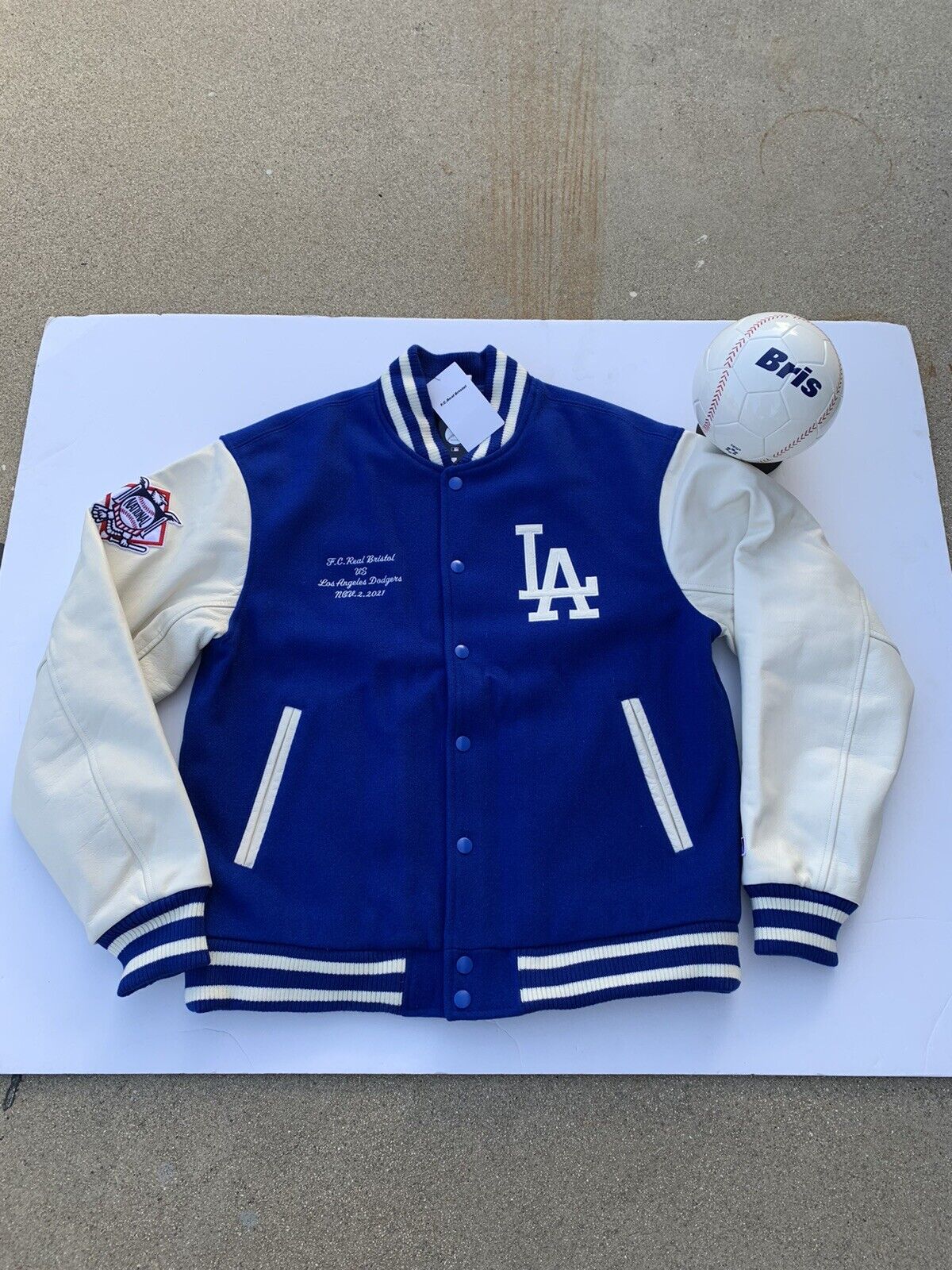 F.C.Real Bristol MLB JACKET DODGERS XL - ナイロンジャケット