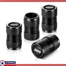 Tire Valve Stem Caps 4pcs Black Universal Jeep Series Cars Suvs Trucks Tire Valve Stem Caps 4pcs Black Universal Jeep Series Cars Suvs Trucks
