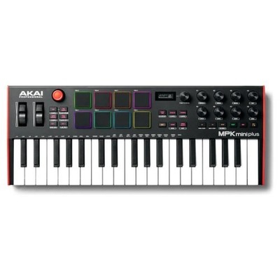 Akai Professional MPK Mini Plus Controller Tastatur Schwarz Rot