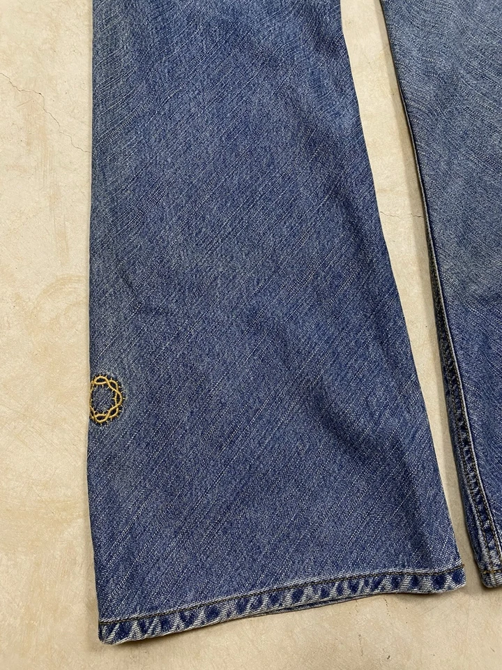 Pantalones de mezclilla Crown Of Thorns vintage años 90 G-sus Industries 36 holgados corte boot Foto 3 de 4