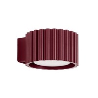 Wandleuchte Wohnzimmer Aluminium Burgund GX53 Esszimmer B:10 Cm Wandlampe Flur