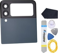 Green Upper Back Cover with Rear Camera Lens Glass and Camera Bezel for Samsung
