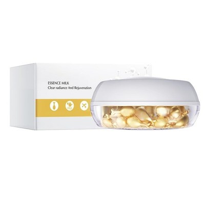 Bioaqua Essence Milk Clear Radiance Facial Rejuvenation Soft Skin 30 Capsules