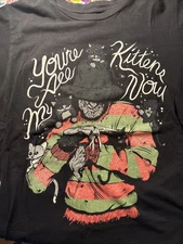 Freddy Krueger Fright Rags OG KITTENS T-Shirt 2009 Size Medium Nightmare