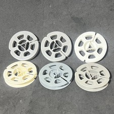 Lot of 6 Vintage 8mm Movie Film Reels 3" 50ft Empty Spools Kodak USA Made
