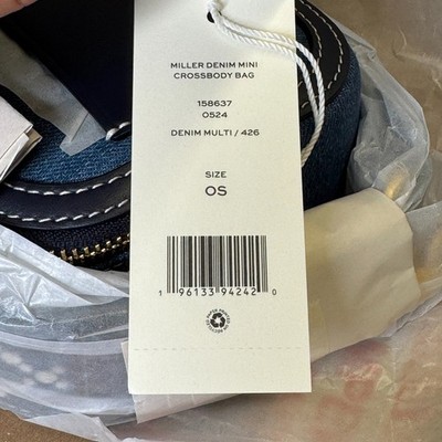 バッグ Tory Burch Mini Miller Denim Crossbody Bag | eBay