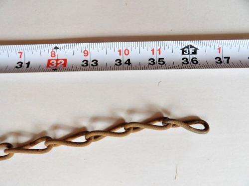 VTG SOLID BRASS Franklin Cattle Livestock Tag Number 15 Double Sided w/ Chain - Picture 2 of 5