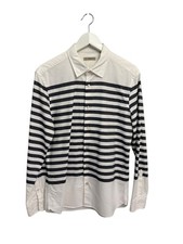 Burberry Brit White Striped Cotton long Sleeve Alistair shirt medium