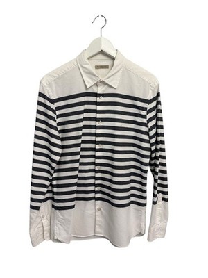 Burberry Brit White Striped Cotton long  Sleeve Alistair  shirt medium
