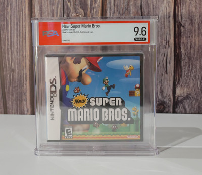 New Super Mario Bros Nintendo DS PSA 9.6 A+ Sealed Red Nintendo Logo First Print